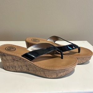 Authentic American Heritage platform flip flops